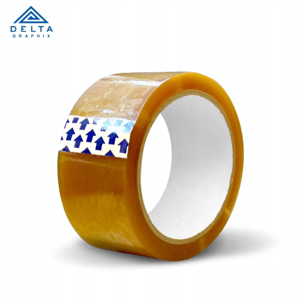 Taśma klejąca miodowa do pakowania szerokość taśmy 48mm, długość rolki 54m.