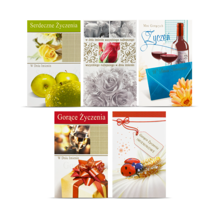 Kartki imieninowe.