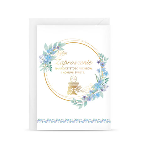 Zdjęcie Przedstawia; Zaproszenie na Komunię
