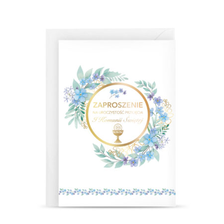 Zdjęcie Przedstawia; Zaproszenie na Komunię