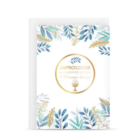 Zdjęcie Przedstawia; Zaproszenie na Komunię