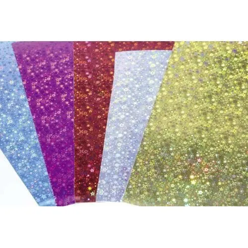 papier metalizowany w róznych kolorach, 5 sztuk