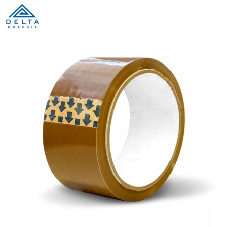 Taśma klejąca brązowa do pakowania szerokość taśmy 48mm, długość rolki 54m.