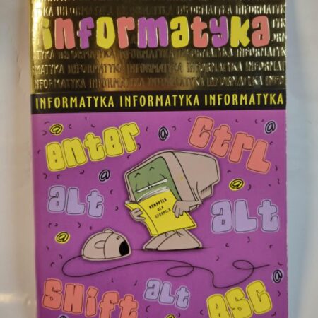 Zeszyt do informatyki, fioletowy.