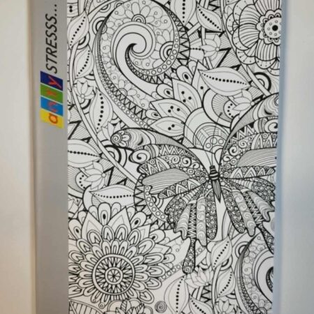Zeszyt antystresowy z kolorowanką.