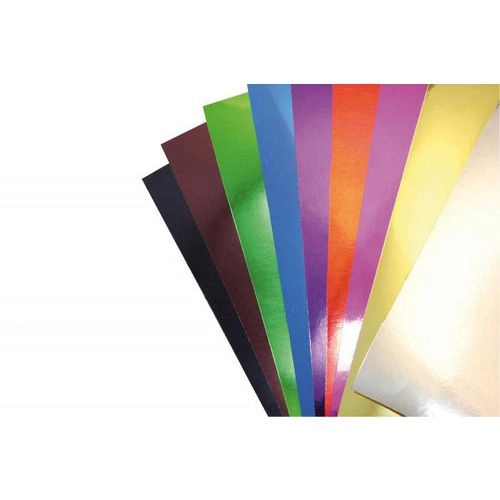 papier metalizowany w róznych kolorach, 9 sztuk