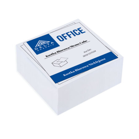 Kostka biurowa nieklejona czysta karteczki 85 x 85 x 35 mm.