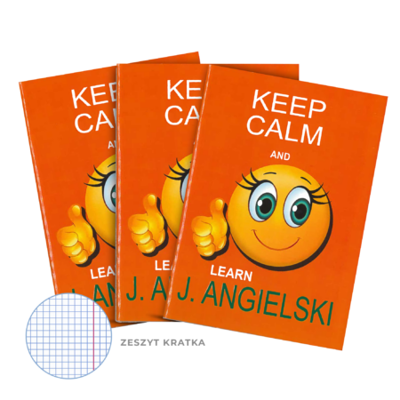 Zeszyty w kratkę do języka angielskiego.