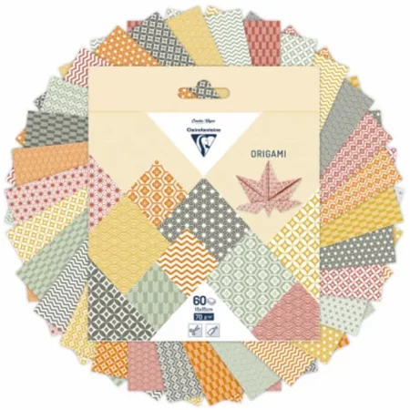 zestaw origami, różne kolory oraz wzory - clairefontaine