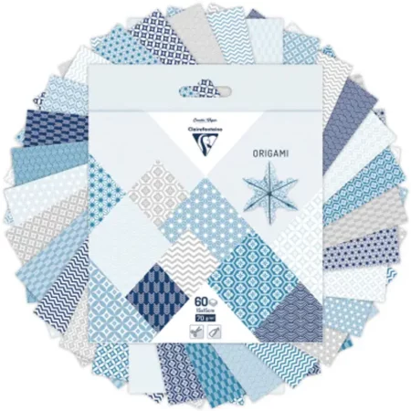 zestaw origami, różne kolory oraz wzory - clairefontaine