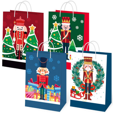 Torebka Prezentowa Świąteczna z dziadkiem do orzechów.