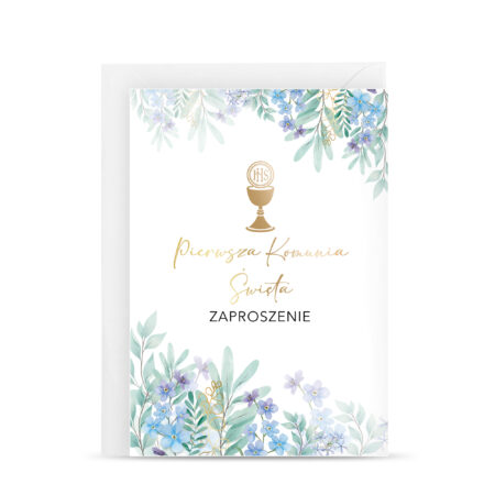 Zdjęcie Przedstawia; Zaproszenie na Komunię