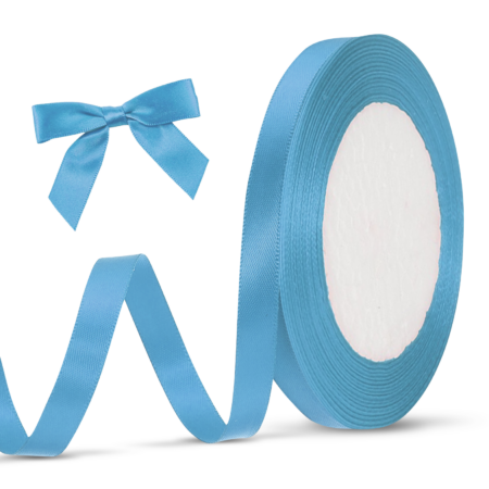 Wstążka rypsowa 1,2 cm x 25 y niebieska.