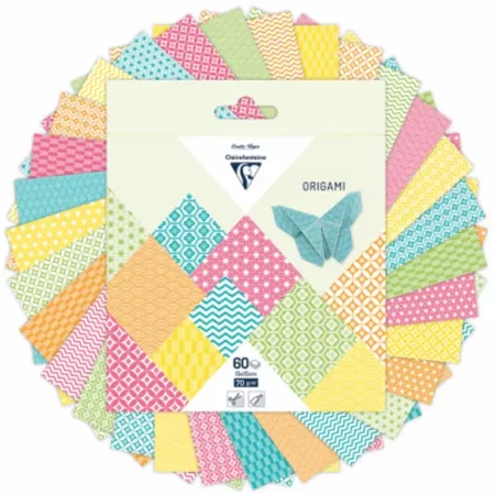zestaw origami, mix kolorów oraz wzorów - clairefontaine
