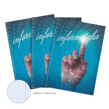 Zeszyty w kratkę do informatyki.