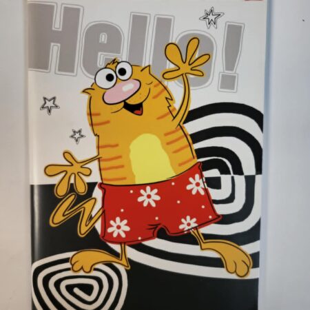 Zeszyt z rudym kotkiem.