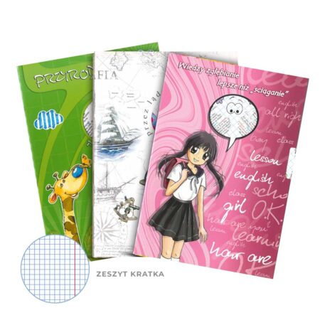 Zeszyty z obracanymi tarczami z ciekawostkami.