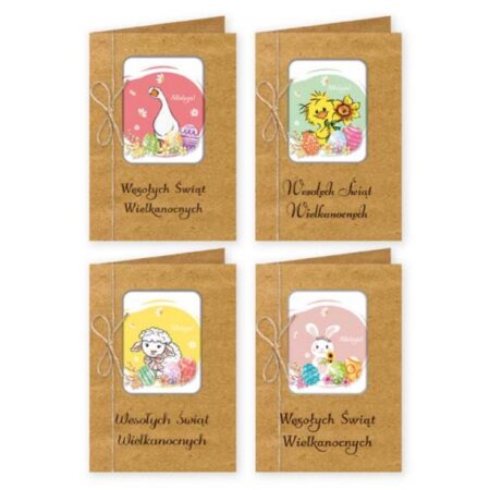 Karnet Wielkanocny Świecki B6 różne warianty.