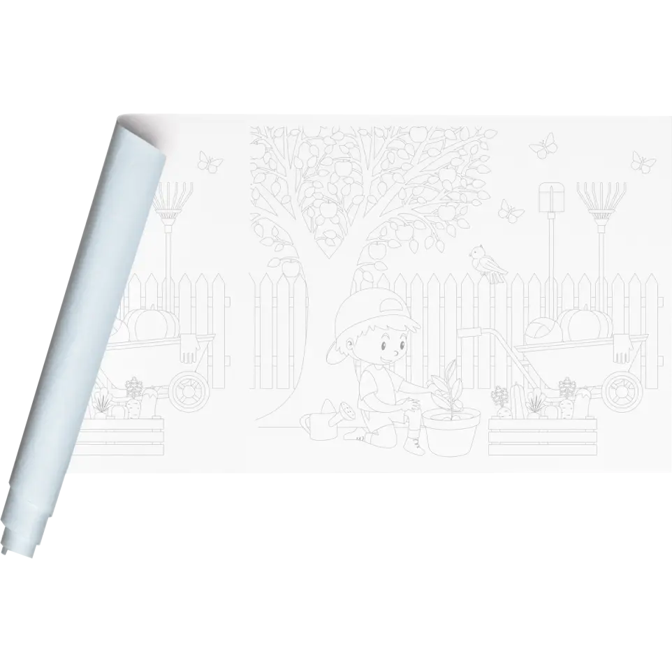Fresk Kolorowanka Rolka Do Malowania 120g 50cm x 10m Ogród.