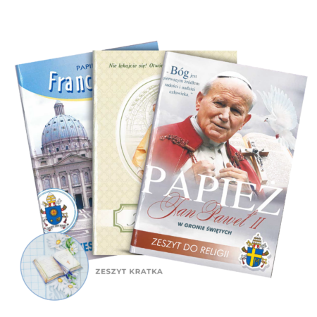 Zeszyty do religii z Papieżem Janem Pawłem II.