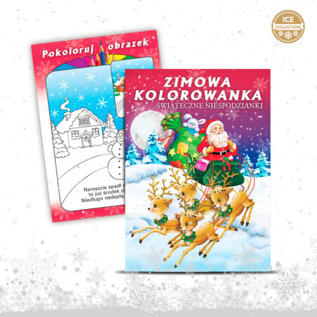 Kolorowanka zimowa świąteczne niespodzianki.