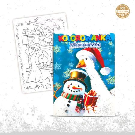 Kolorowanka zimowa z Gąską Pipa.