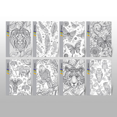 Zdjęcie przedstawia: Zeszyt w Linię A5 60 kartek Anty Stres Kolorowanka