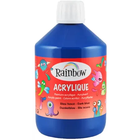 Zdjęcie przedstawia Farba Akrylowa - 500ml Ciemno Niebieska