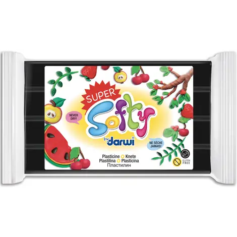 Masa plastyczna do Modelowania – Super Softy – 350g – Czarna