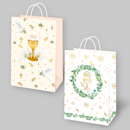 Zdjęcie przedstawia: Torebka Ozdobna Komunijna Średnia