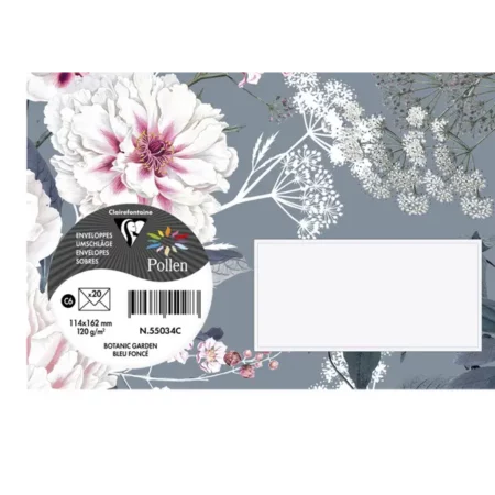 : Kolorowe Koperty - Kwiatowe - 114x162mm - 120g/m² - 20 Sztuk