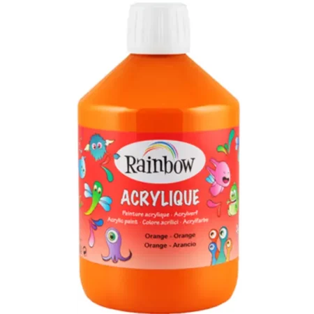 Zdjęcie przedstawia Farba Akrylowa - 500ml Pomarańczowa