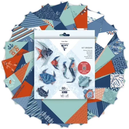kit origami, różne kolory oraz wzory