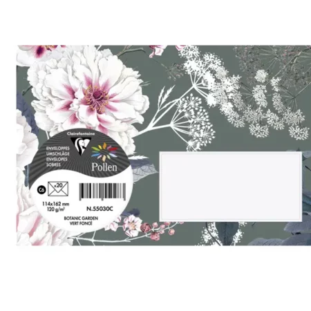 : Kolorowe Koperty - Kwiatowe - 114x162mm - 120g/m² - 20 Sztuk -