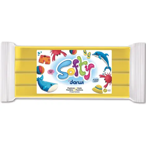 Masa plastyczna do Modelowania - Softy - 500g - Żółta