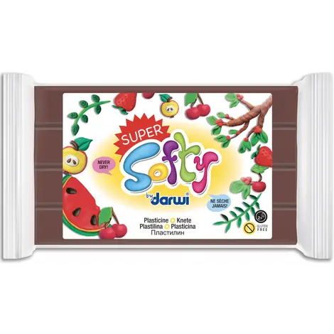 Masa plastyczna do Modelowania - Super Softy - 350g - Brązowa