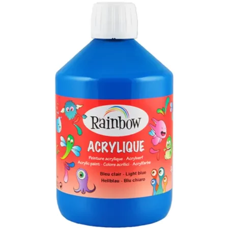 Zdjęcie przedstawia Farba Akrylowa - 500ml Jasno niebieska