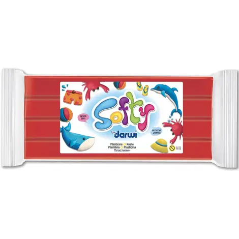Masa plastyczna do Modelowania - Softy - 500g - Czerwona