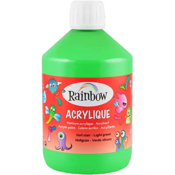 Farba Akrylowa - 500ml Jasno Zielona