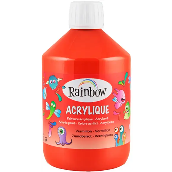 Farba Akrylowa - 500ml Czerwona