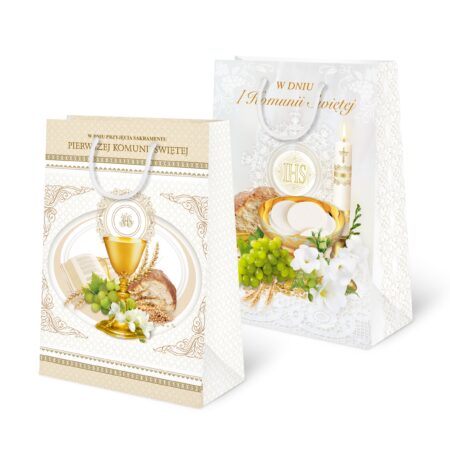 zdjecie przedstawia: Torebka Ozdobna Komunijna Duża