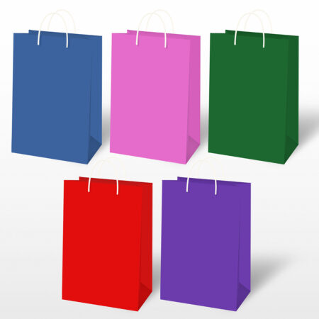 Zdjęcie przedstawia: Torebka Ozdobna Średnia Jednokolorowa z zadrukiem wewnątrz.