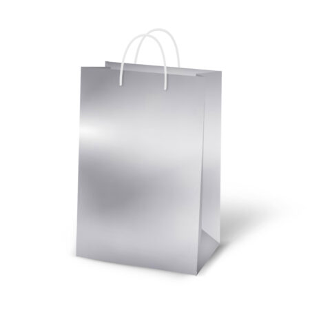 Zdjęcie przedstawia: Torebka Ozdobna Mała Srebrna.