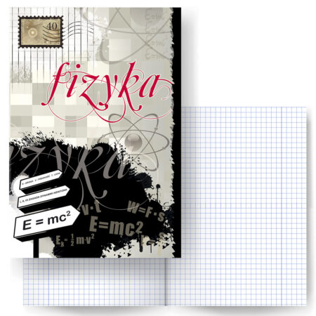 Zdjęcie przedstawia: Zeszyt Fizyka w kratkę