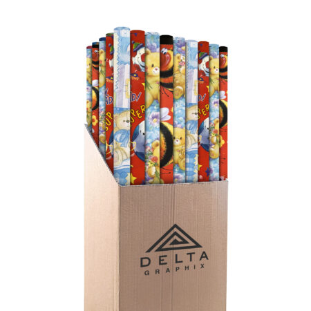 Zdjęcie przedstawia Papier Prezentowy Dziecięcy 50 sztuk 50x70 cm