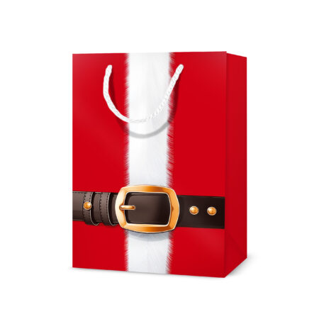 Torebka ozdobna świąteczna ze świętym Mikołajem.