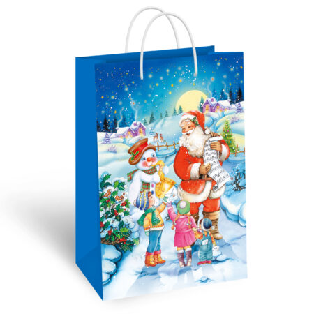 Torebka ozdobna świąteczna Święty Mikołaj.