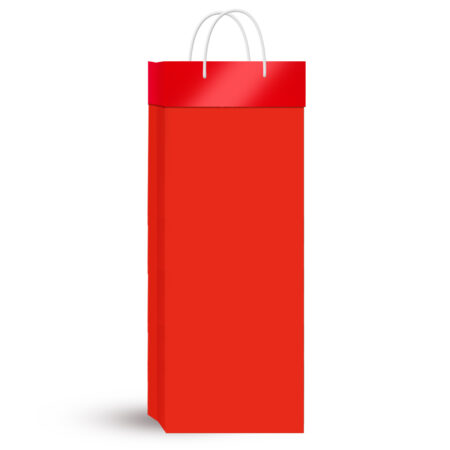 Torebka ozdobna w kolorze czerwonym.