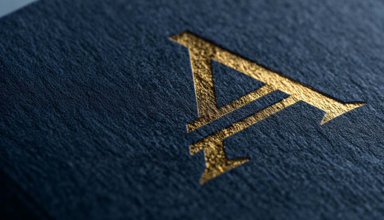 Zdjęcie ukazuje technikę hot-stampingu.