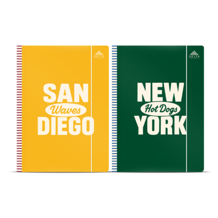 teczki na dokument a4, 2 wzory: san diego oraz new york